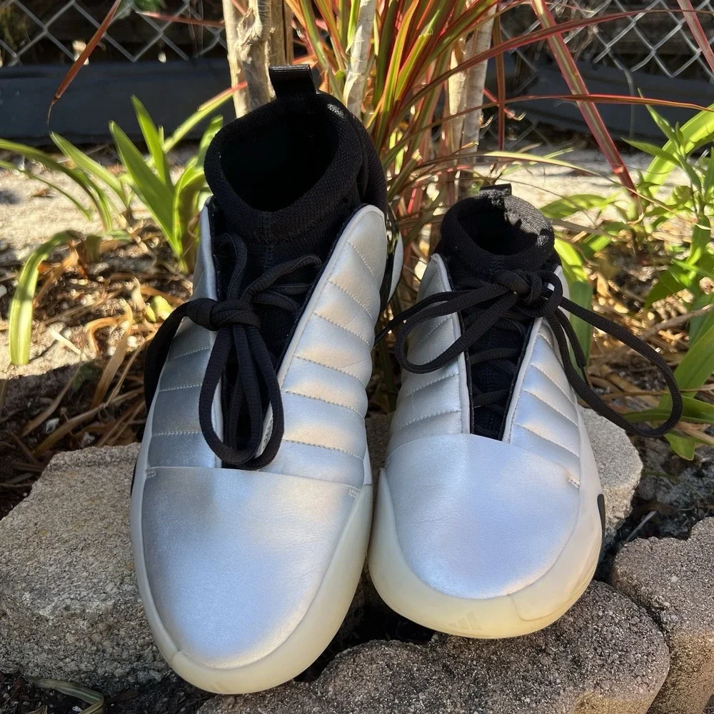 Adidas Harden Vol 7 Men's Size 10 Silver Metallic Basketball Shoes